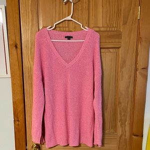 American Eagle pink knit sweater